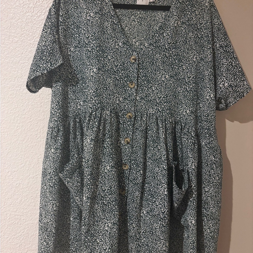 Princess Polly Green Floral Mini Dress
